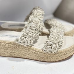 Beige WEDGE sandals