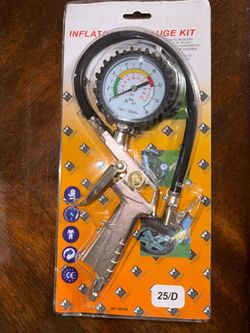 Inflator and gauge kit