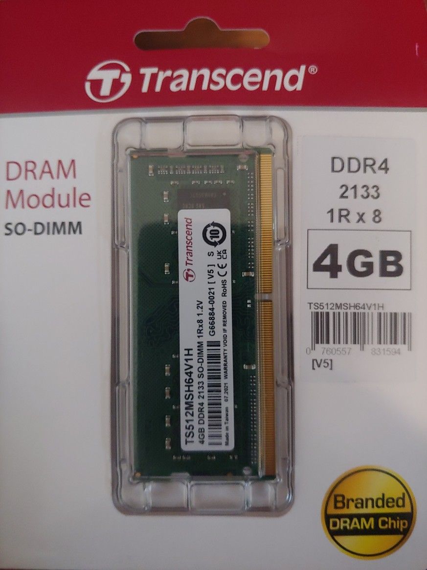 Transcend 4GB DDR4 2133 SoDimm