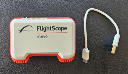 Golf FlightScope Mevo Portable Launch Monitor. It’s a game-changer for dialining in your distances and shot data.