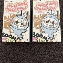 Brand New Sealed Popmart Exciting Macaron Labubu Soymilk