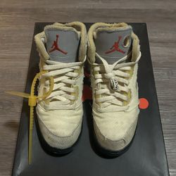 Nike Air Jordan Retro 5 Off White Sail PS