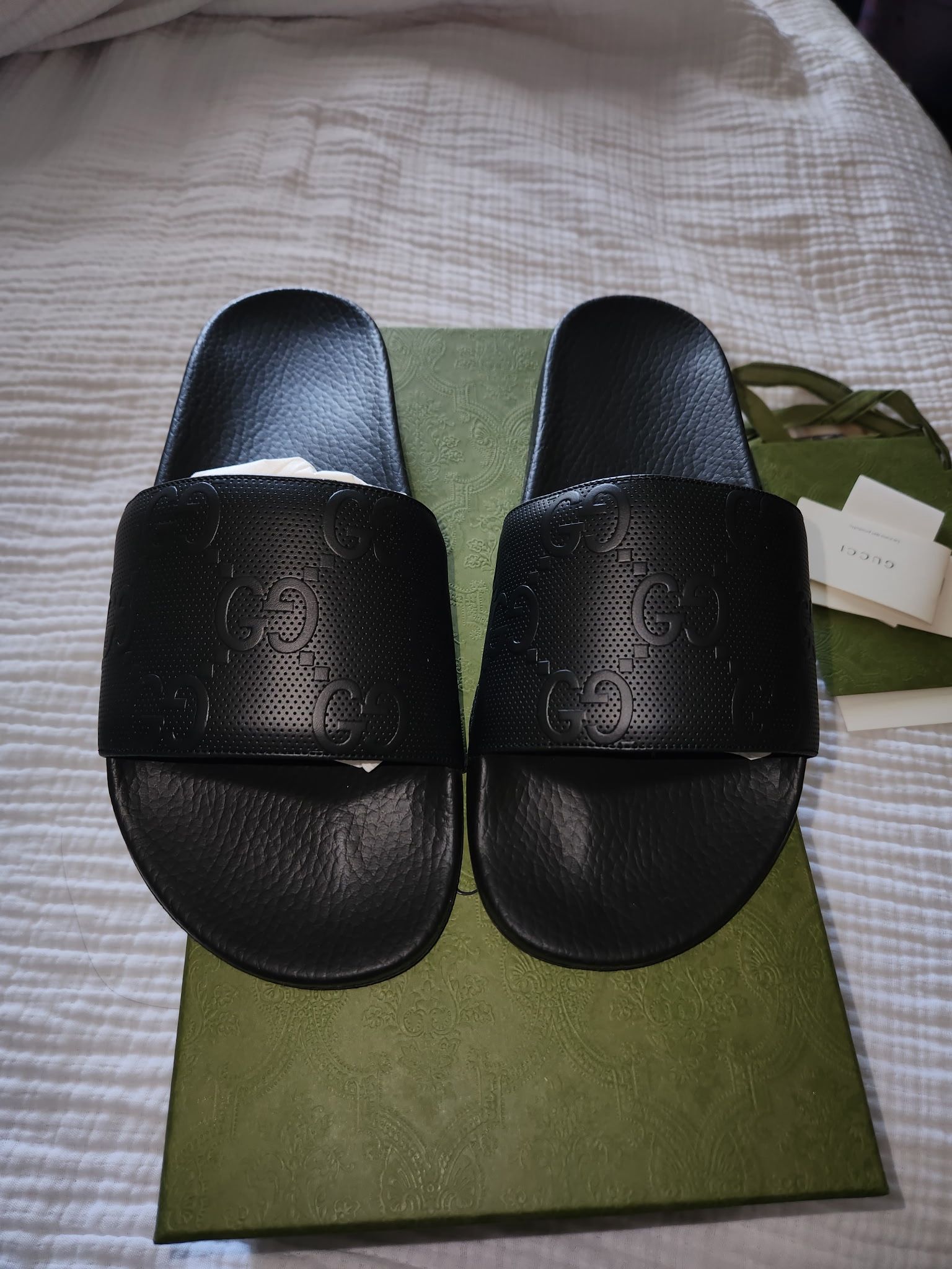 Gucci Men Size 11 Slides New