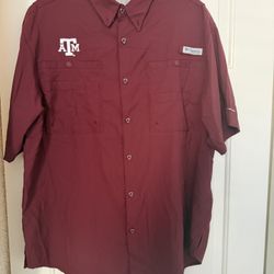 Texas A&M Columbia PFG Fishing Shirt 