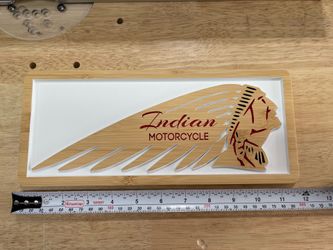 Cool Indian Motorcycle Carving Art