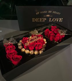 Valentines Day Floral Box Arrangements