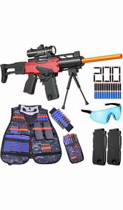 Electric Toy Foam Dart Gun Set with Accessories