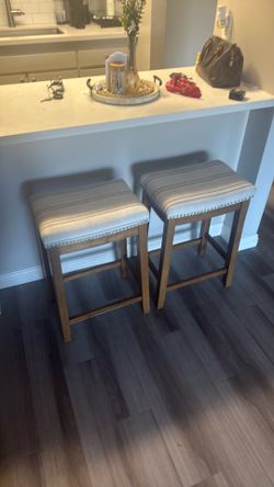 Two bar stools