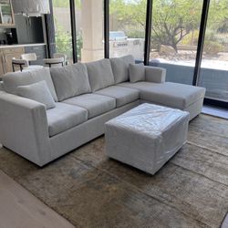 Sectional With Free Ottoman ‼️all Sectionals Are New Packed In Factory Plastic ‼️