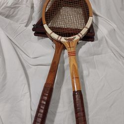 Antique Dunlop Wood Tennis Rackets