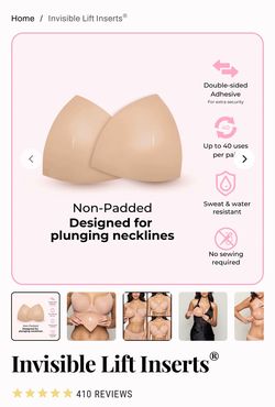New BOOMBAS Adhesive Lift Bra. Invisible Lift - Medium