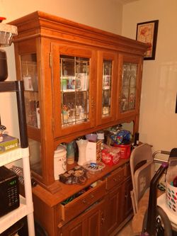 Sold wood  hutch.