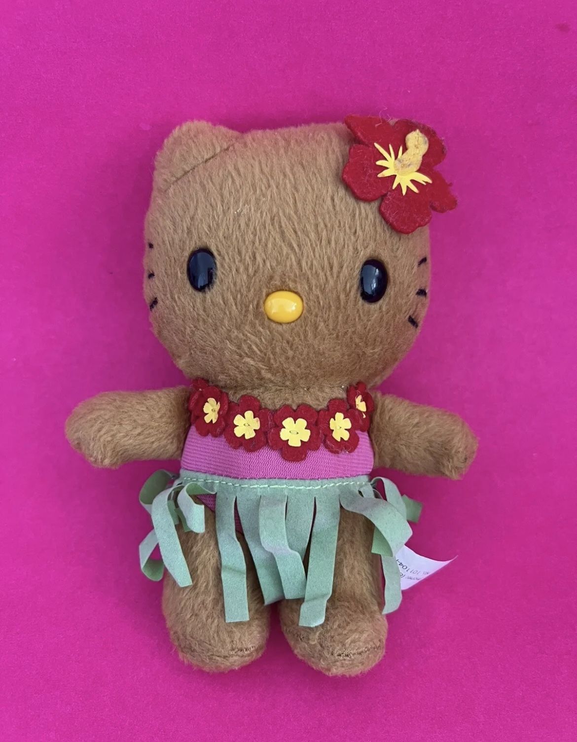 HELLO KITTY HULA GIRL HAWAII PLUSH TAN DOLL EXCLUSIVE RARE
