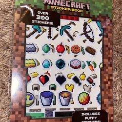 Minecraft Puffy Sticker book