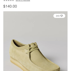 Clarks wallabee