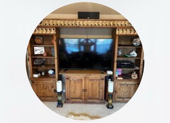 4 Piece Rustic Entertainment stand