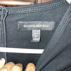 Banana Republic Black Dress Size 4P