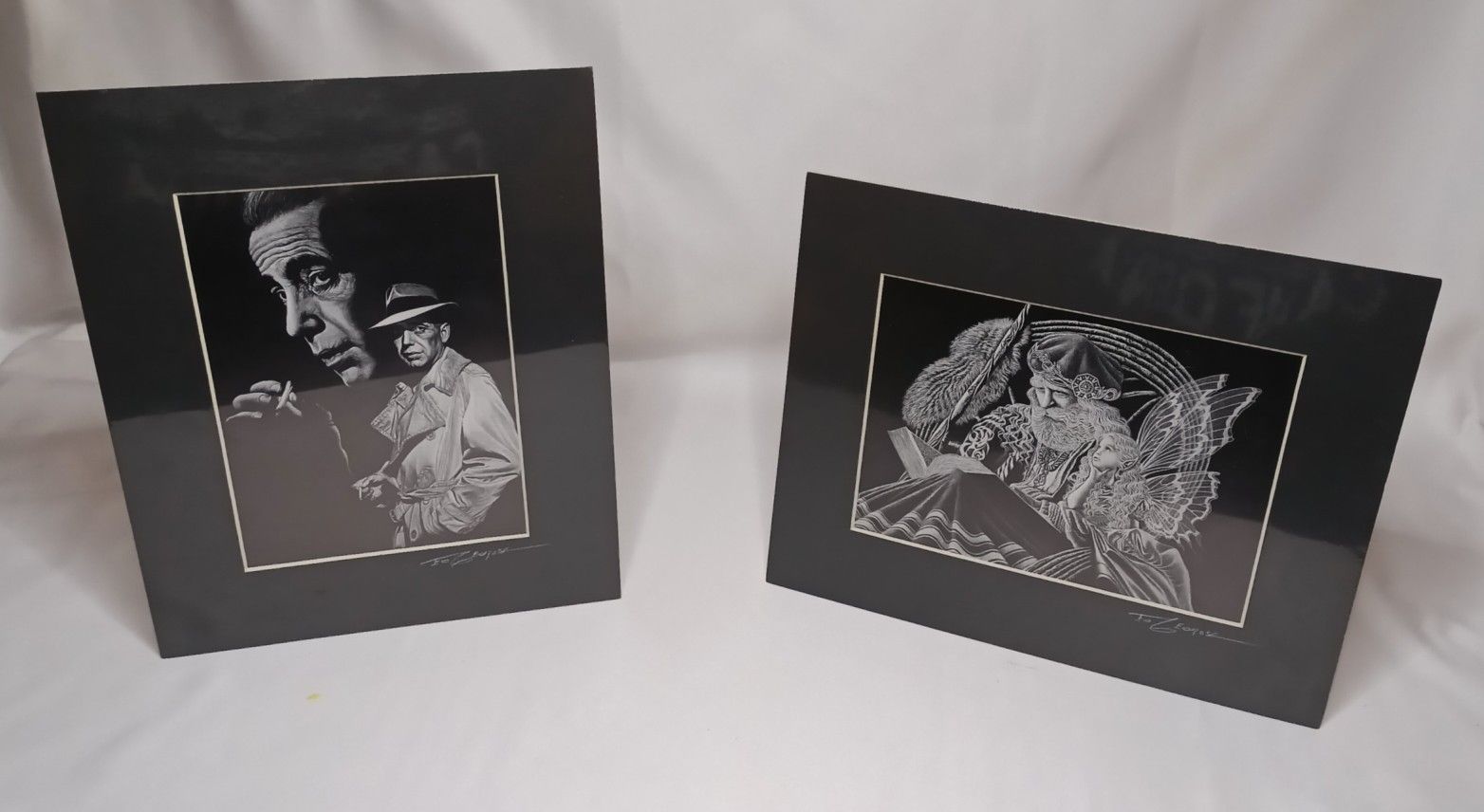 Ed Gedrose Signed Matted Art Prints Lot Of 2