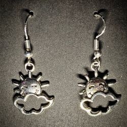 Sun & Cloud Earrings 