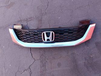 2013-2015 Honda Accord Coupe 2doors Complete Upper Grill With Emblem Oem.
