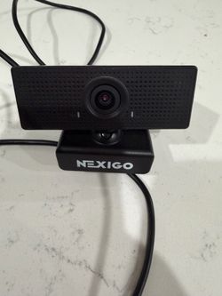 NexiGo Webcam – USB Plug & Play | Built-in Mic | Great for Zoom/Teams