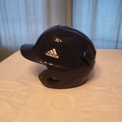 Black Adidas Triple Stripe Batting Helmet - BTE 00098,  size M (6 3/8 to 7 3/8)
