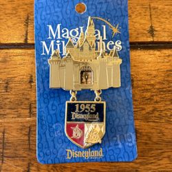 Disneyland Magical Milestones Walt Inside Sleeping Beauty Castle / 1955 Disneyland Shield