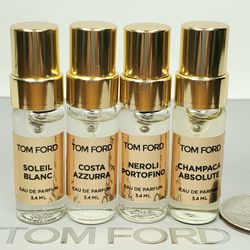 Tom Ford 4 Perfume Soleil Blanc, Costa, Neroli, Champaca 