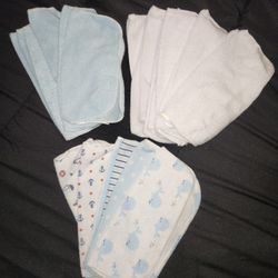 24 Infant Wash Cloths 