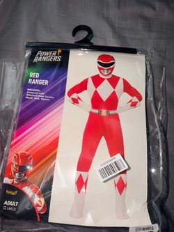 Adult red power ranger costume