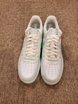 Men Nike Air Force 1 Low White Mint Green Size 12