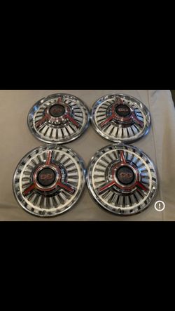 Chevy SS Hubcaps OEM 64-66, 14” Great Condition