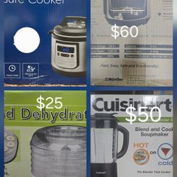 ALL BRAND NEW, AIR FRYER, POPCORN, MIXER,PRESSURE COOKER, BLENDER 