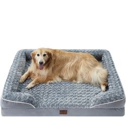 WNPETHOME Jumbo Orthopedic Dog Bed, Great Dane Dog Beds for Giant Dogs, Bolster Dog Sofa Bed，Waterproof Dog Couch for Pet Sleeping, Pet Bed for Large 