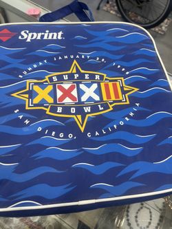 Stadium Seat Cushion Original Super Bowl Issue 1998 San Diego