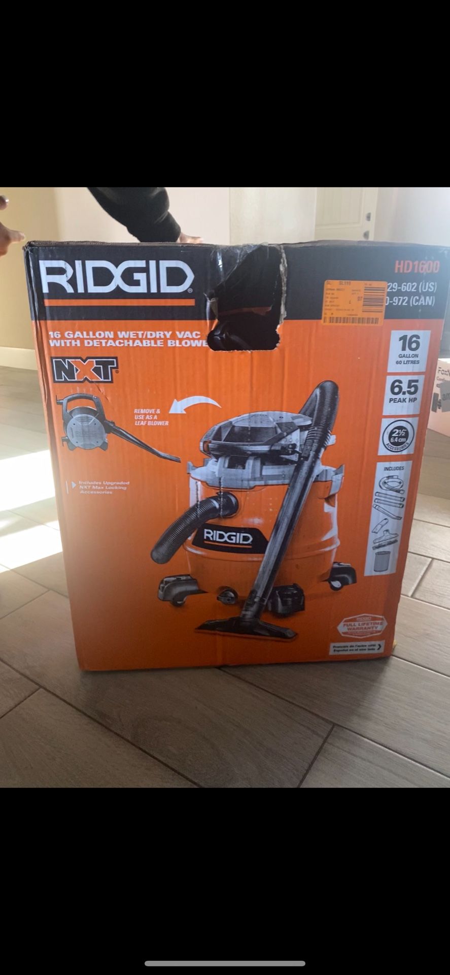 Wet/Dry Ridgid Vacuum 