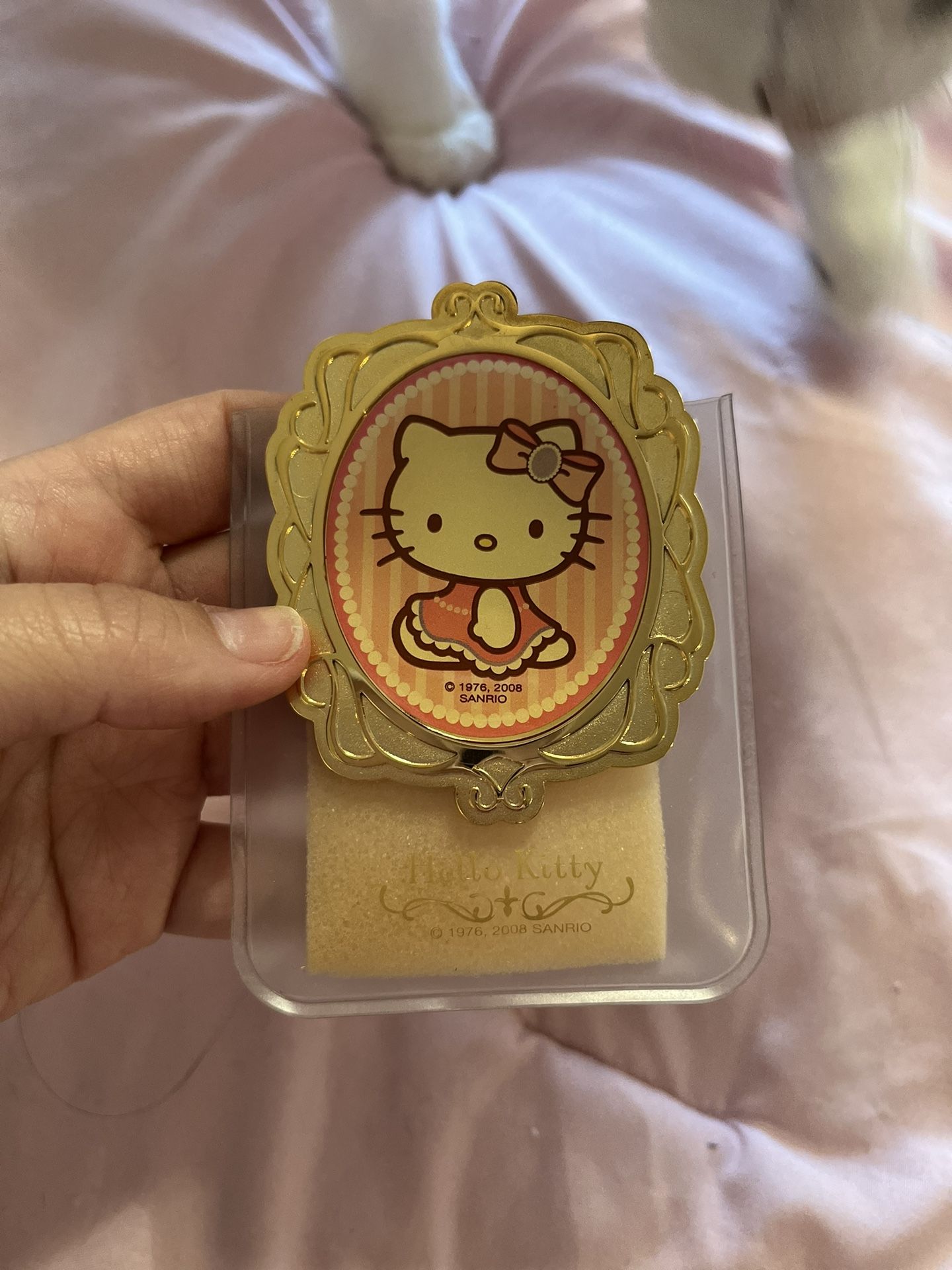 Rare 2008 Sanrio Hello Kitty Handheld Mirror. Never Used.