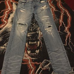 Skinny Ripped American Eagle Jeans 