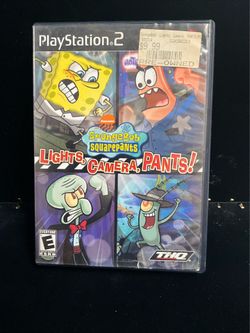 SpongeBob SquarePants: Lights, Camera, Pants (Sony PlayStation 2, 2005) Untested