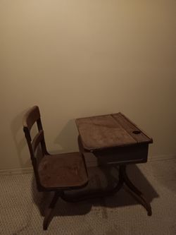 Antique Children's School Desk