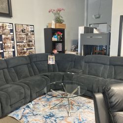 4TH OF JULY SALE🚨‼️ Grey Reclining Sectional⭐️🩶 $1,899