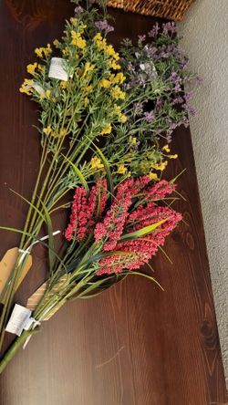 New, plastic flowers