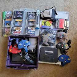 Nintendo 64 2 consoles, Playstation 1 games, 3ds