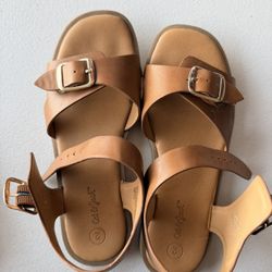 Girls Brown Cat and Jack sandals 