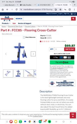 Marshalltown 1/2 INCH CROSS CUTTER FLOORING SHEAR