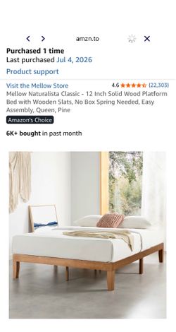 Queen wood bedframe