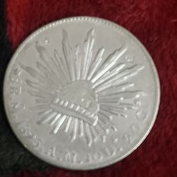 Mexico 8 Reals Coin 1895