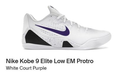 Nike Kobe 9 Elite Low EM Protro mens size 12.5