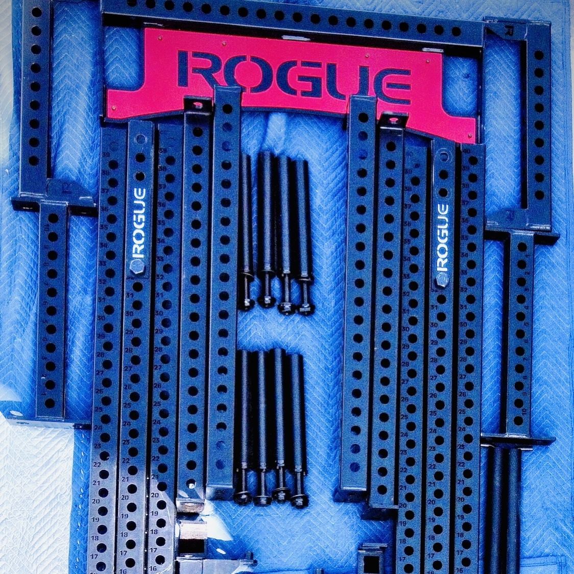 Rogue Fitness RM-6 Monster Power Rack 2.0 90” w/ Accessories