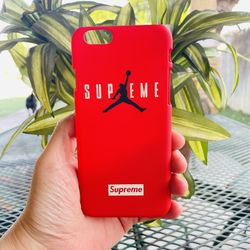 IPhone 6 Case Red Supreme Hard Slim Fit Case Mens Womens 